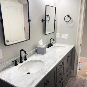 Bathroom Renovation dual sinks