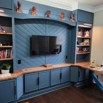 Custom Carpentry - Book Shelf and entertainment center
